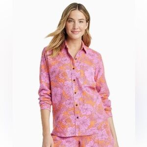 UNIVERSAL THREAD Pink Floral Long Sleeve Button Down Shirt